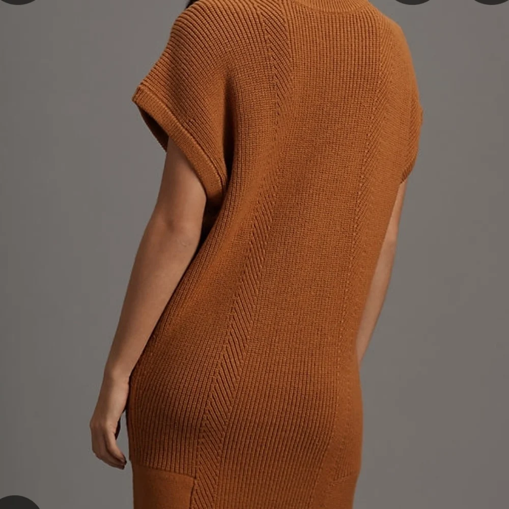 Anthropolgie Rust Brown Knit Sweater Dress - Picture 3 of 5
